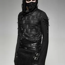 PUNK RAVE Pull Gothique Homme à Capuche -Vêtements Gothiques 01787 1000