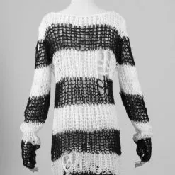 Haut Noir Et Blanc PUNK RAVE 'apocalypse 2022' 11 Haut Noir Et Blanc PUNK RAVE 'apocalypse 2022' -Vêtements Gothiques 035 900