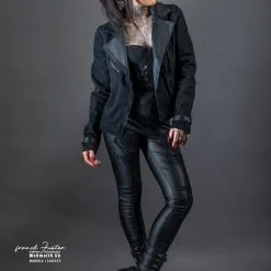 Leggings PUNK RAVE Look Cuir 'nuit Noire'