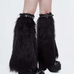 Guêtres En Fourrure Synthétique DEVIL FASHION -Vêtements Gothiques 07022746824503060582110326412 900