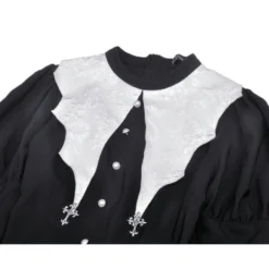 Robe Noire Et Blanche DARK IN LOVE 'bat' 13 Robe Noire Et Blanche DARK IN LOVE 'bat' -Vêtements Gothiques 1000x6642 900