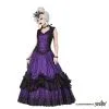 Robe De Bal Gothique SINISTER -Vêtements Gothiques 1080 gothiclongdresswithvampirecollarbysinister 06 900