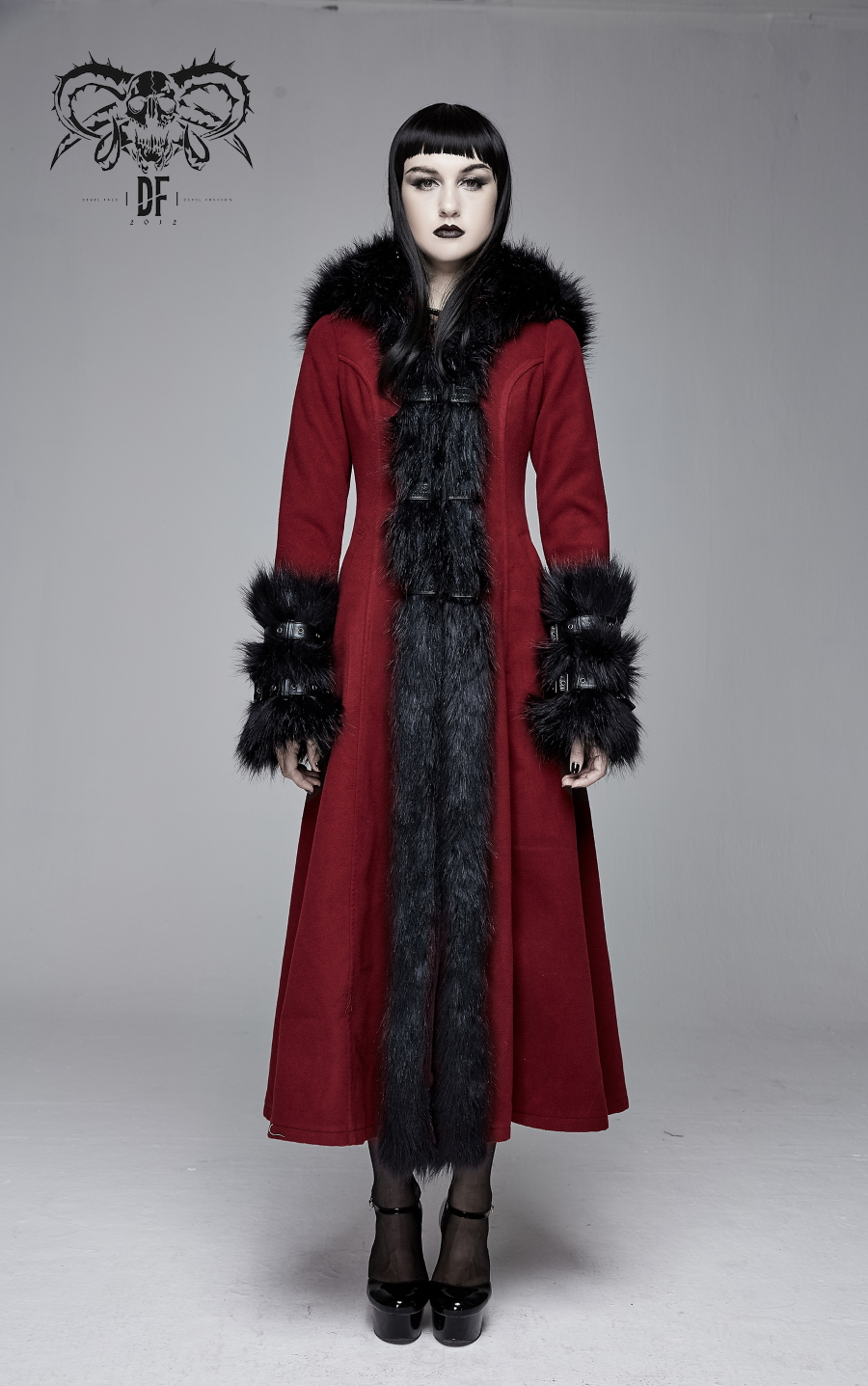 Long Manteau DEVIL FASHION 'blood Of Sirena' 3 Long Manteau DEVIL FASHION 'blood Of Sirena'