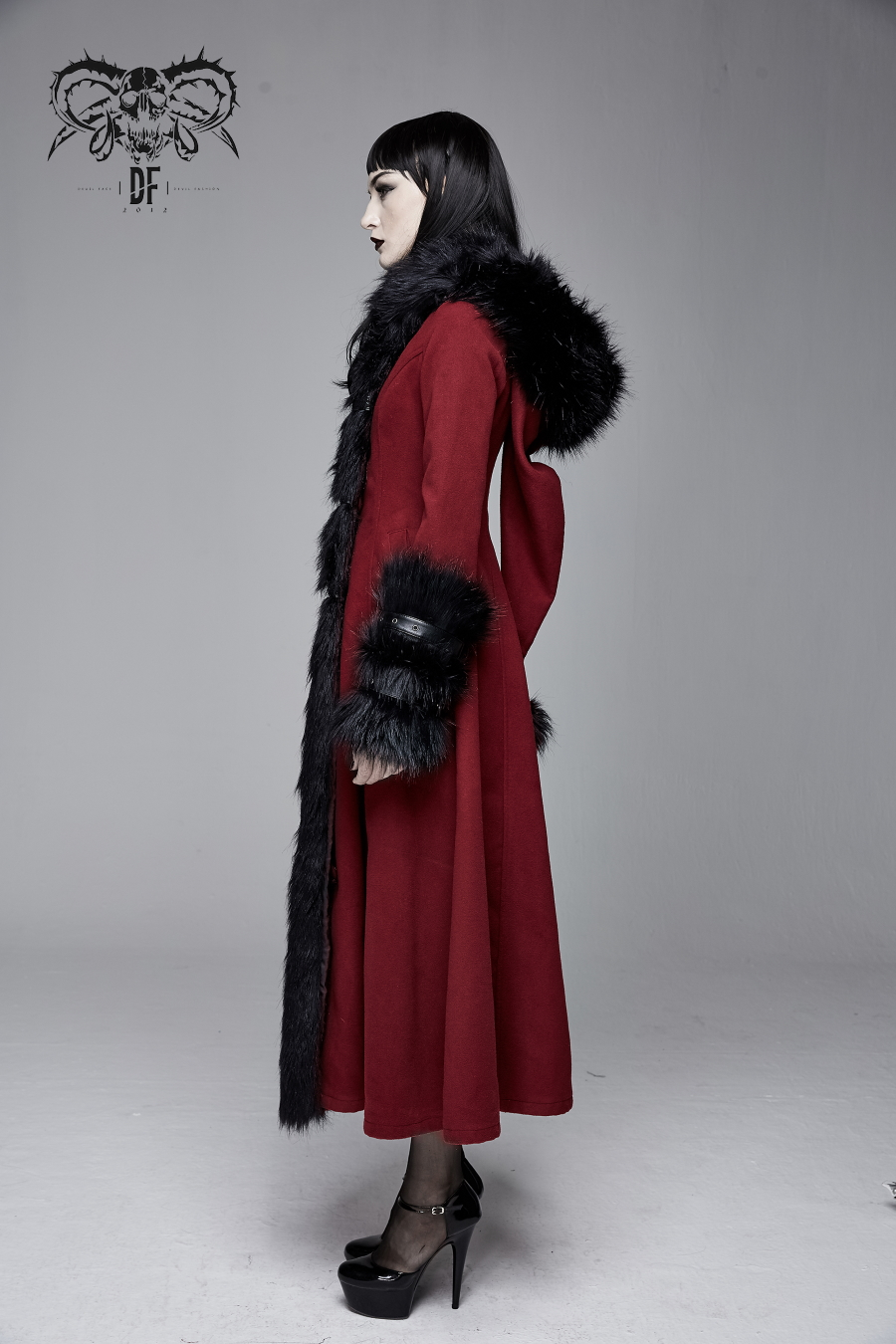 Long Manteau DEVIL FASHION 'blood Of Sirena' 4 Long Manteau DEVIL FASHION 'blood Of Sirena' – Image 2