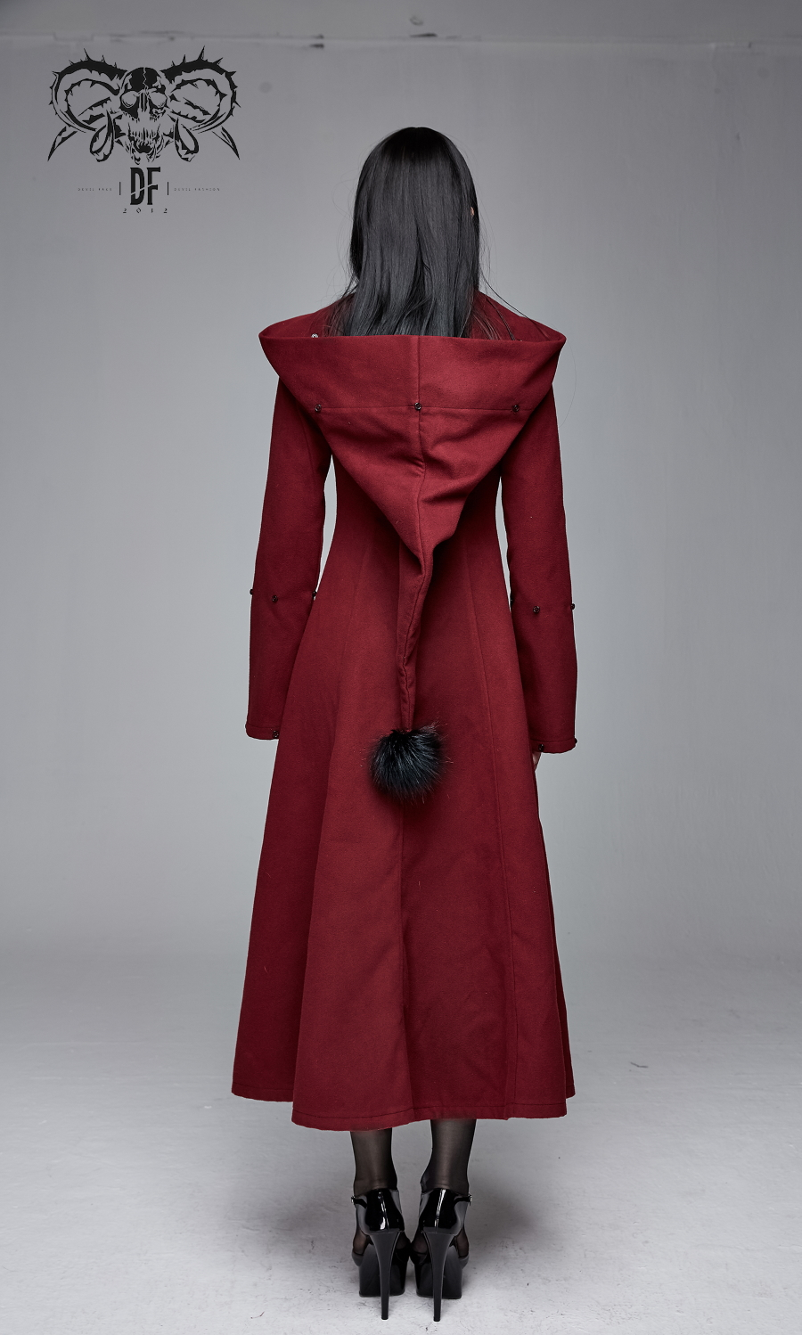 Long Manteau DEVIL FASHION 'blood Of Sirena' 7 Long Manteau DEVIL FASHION 'blood Of Sirena' – Image 5