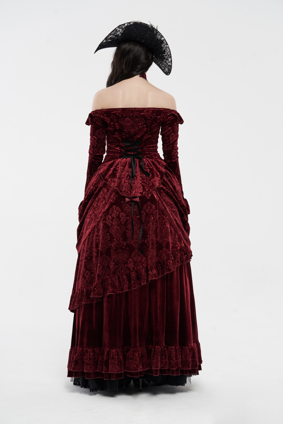 Jupe Victorienne Rouge PUNK RAVE 'blood Empera' 6 Jupe Victorienne Rouge PUNK RAVE 'blood Empera' – Image 4