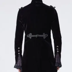 PUNK RAVE Veste Gothique Homme Queue De Pie 'baron Noir' -Vêtements Gothiques 11988