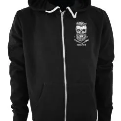 Veste Zippée DARKSIDE 'bearded Skull' 5 Veste Zippée DARKSIDE 'bearded Skull' -Vêtements Gothiques 128011 900