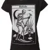 T-shirt Gothique DARKSIDE 'death Tarot' -Vêtements Gothiques 128039 900