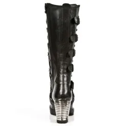 Bottes Cuir Noir NEW ROCK M.TR023-C1 -Vêtements Gothiques 141
