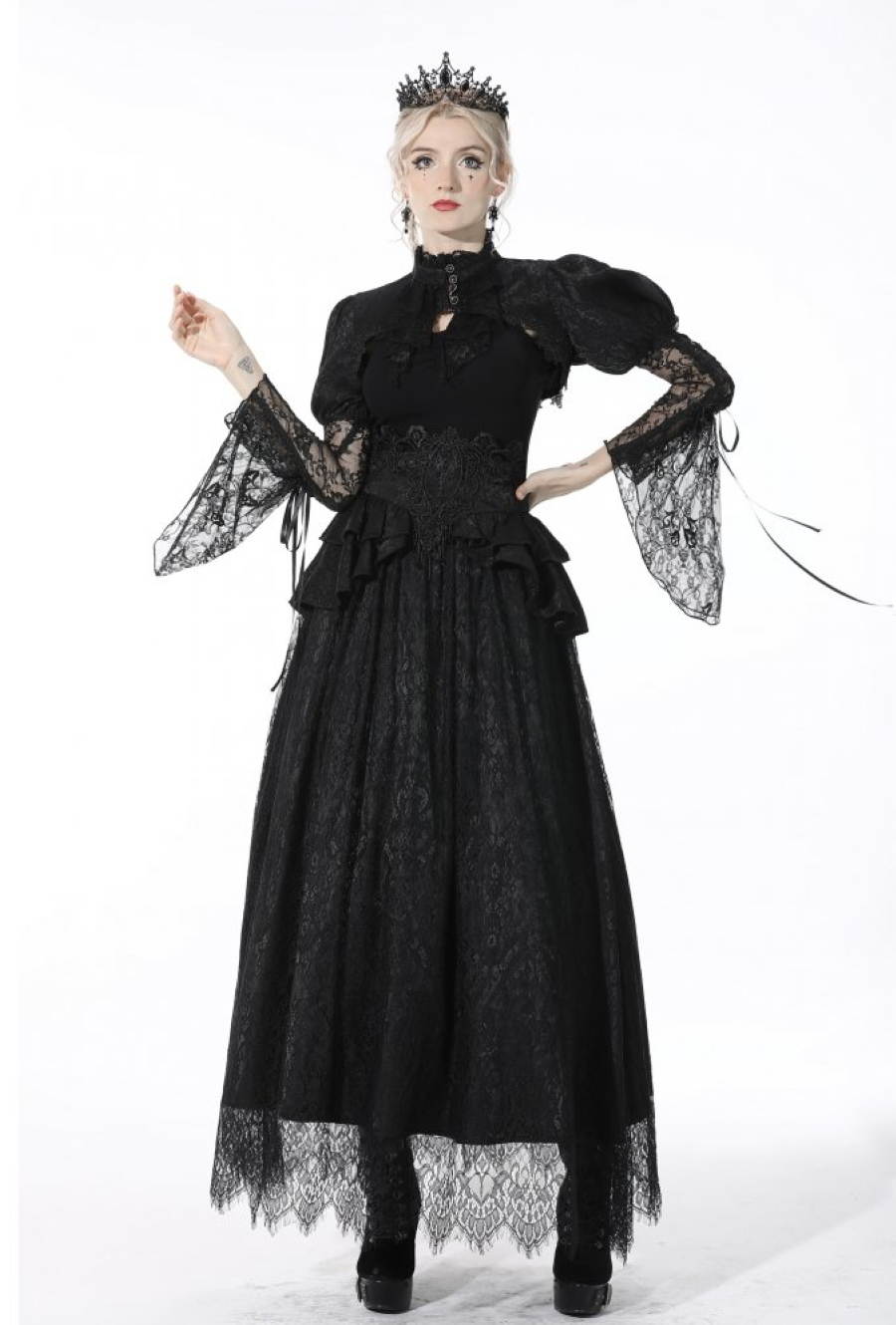 Longue Jupe Empire DARK IN LOVE 'Amalberta' 6 Longue Jupe Empire DARK IN LOVE 'Amalberta' – Image 4