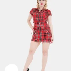 Robe Punk H&R LONDON 'red Bondage'