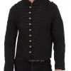 H&R London Veste Officier Noire 'black Commander' 1 H&R London Veste Officier Noire 'black Commander' -Vêtements Gothiques 14411875334010 mensblackmilitarycyberravejacketf