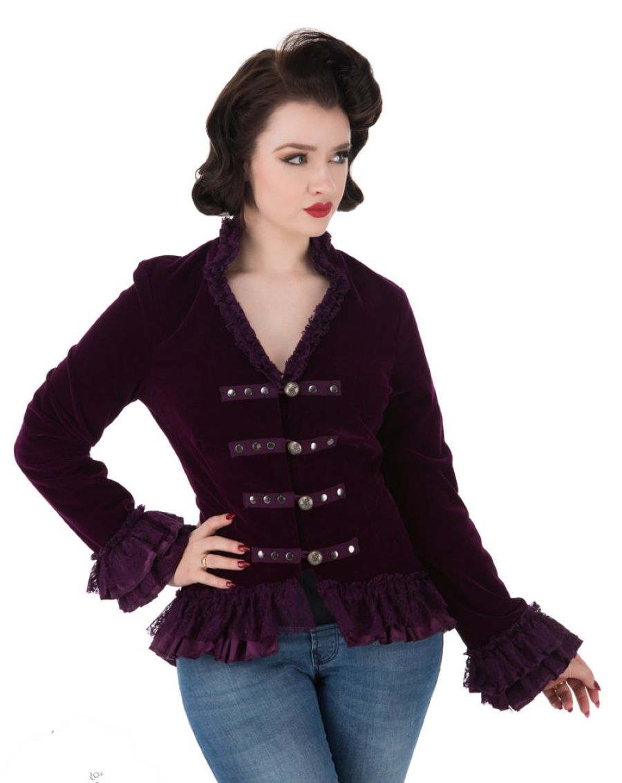 H&R London Veste Gothique Victorienne HEARTS AND ROSES 3 H&R London Veste Gothique Victorienne HEARTS AND ROSES