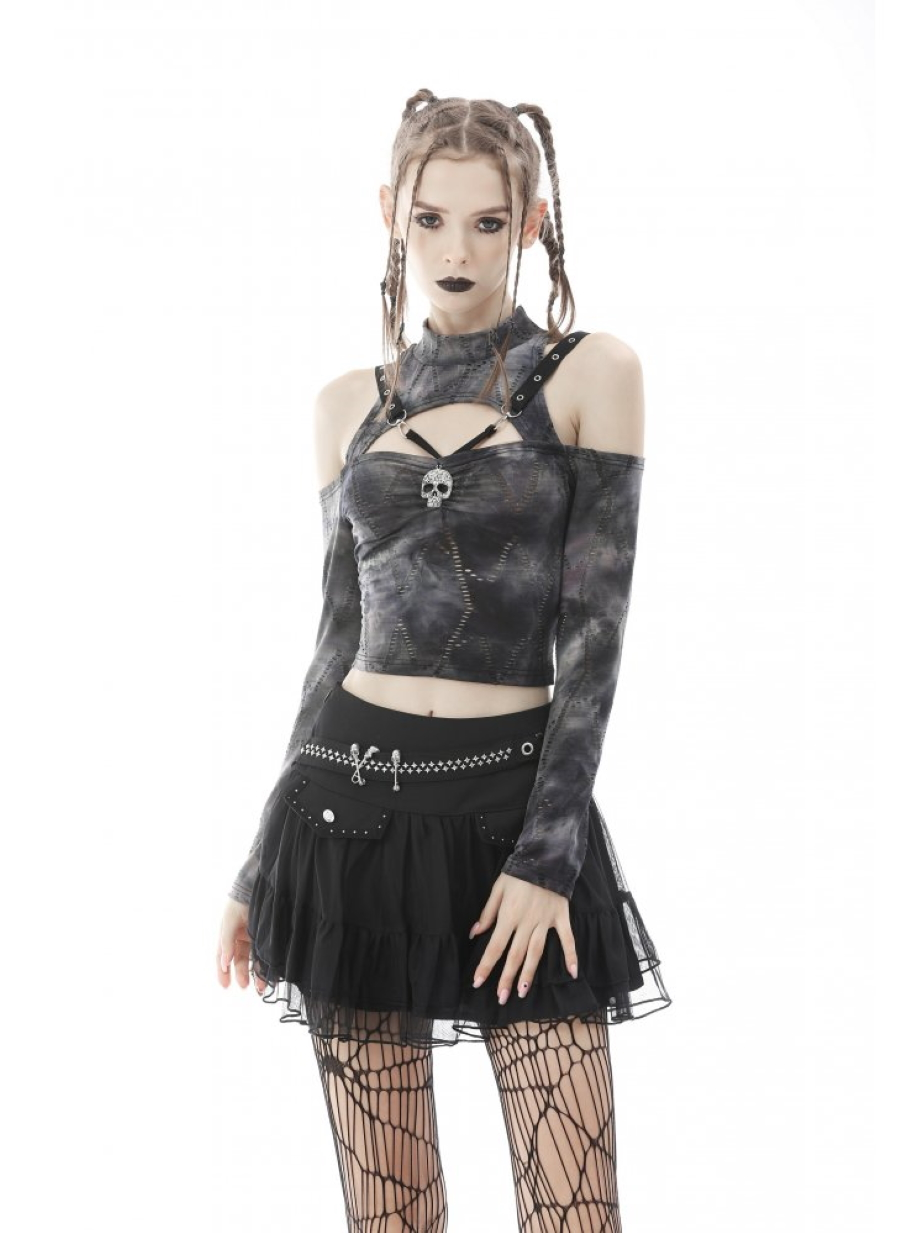 Crop Top DARK IN LOVE 'skull' 4 Crop Top DARK IN LOVE 'skull' – Image 2