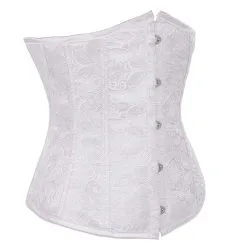 DISCOBOLE Serre-taille Gothique Victorien Blanc -Vêtements Gothiques 2002 white 2