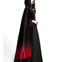 Longue Cape Femme PUNK RAVE 'Queen Of Crows' -Vêtements Gothiques 22 04457 900