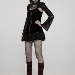 Robe 2 En 1 PUNK RAVE 'Wilgefortis' -Vêtements Gothiques 2202807 900