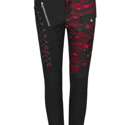 Pantalon Femme PUNK RAVE 'red Nebula' -Vêtements Gothiques 2608039064202503580500029 1 900