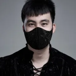 PUNK RAVE Masque Gothique En Velours 8 PUNK RAVE Masque Gothique En Velours -Vêtements Gothiques 2608039064202503580500051 900