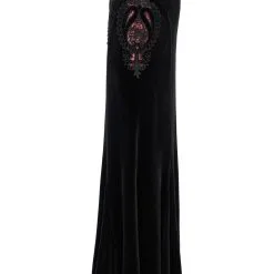 Longue Jupe PUNK RAVE 'Hilduaris' -Vêtements Gothiques 2608039064202503580500182 900