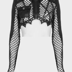Veste Crop Top PUNK RAVE 'Geindra' -Vêtements Gothiques 2608039064202503580500565 900