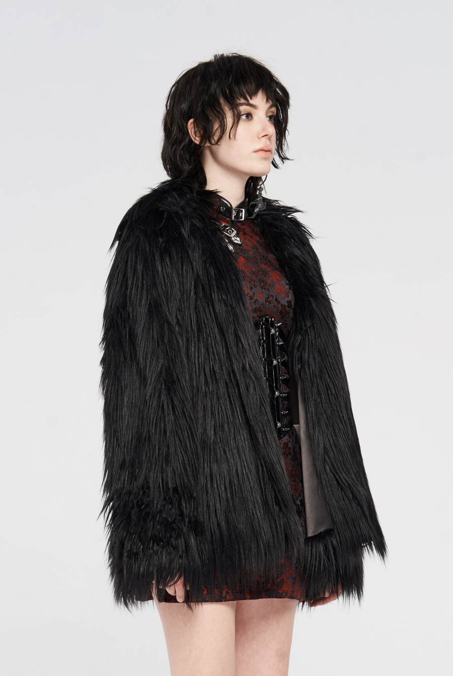 Veste Fausse Fourrure PUNK RAVE 'brakis' 4 Veste Fausse Fourrure PUNK RAVE 'brakis' – Image 2