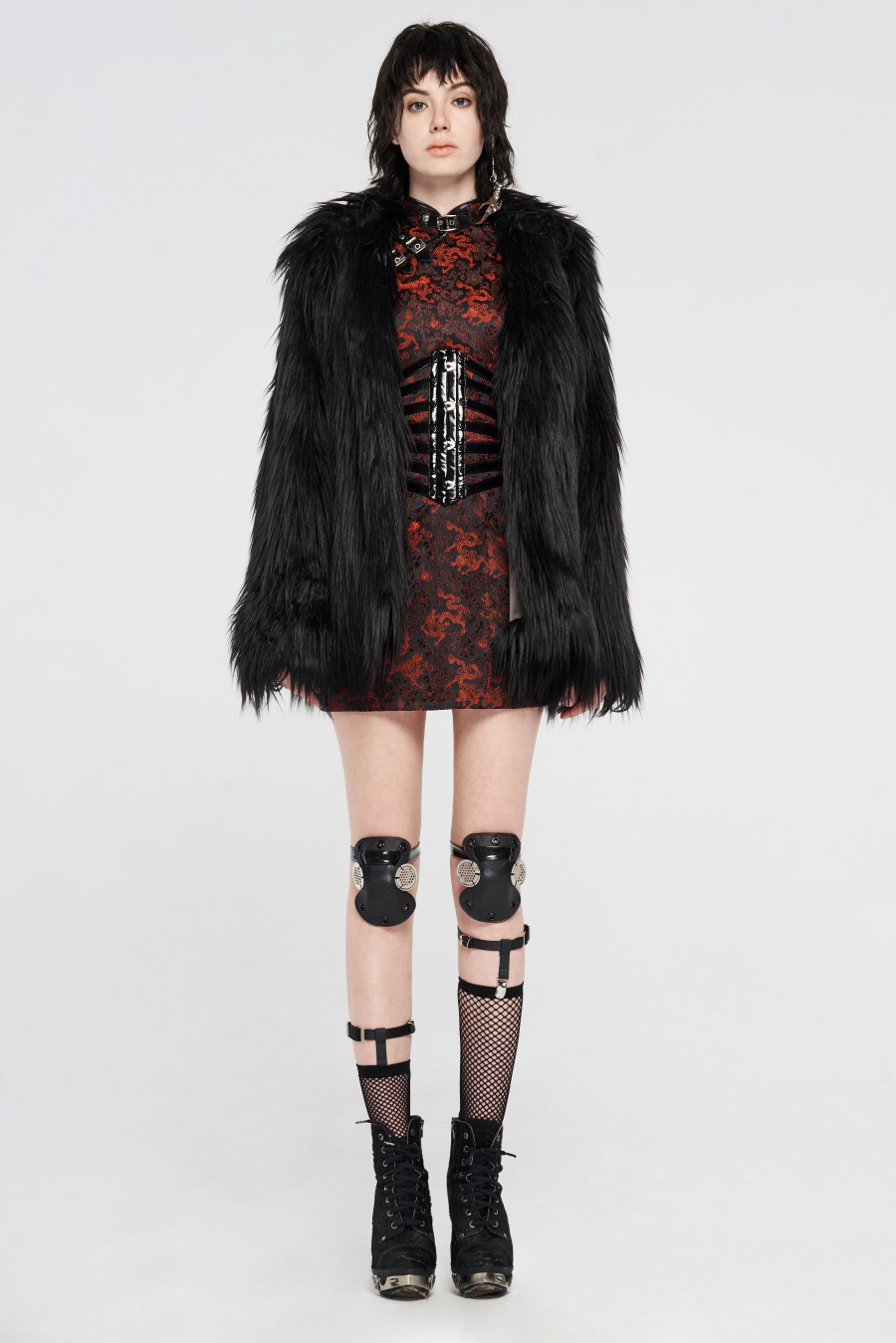 Veste Fausse Fourrure PUNK RAVE 'brakis' 5 Veste Fausse Fourrure PUNK RAVE 'brakis' – Image 3