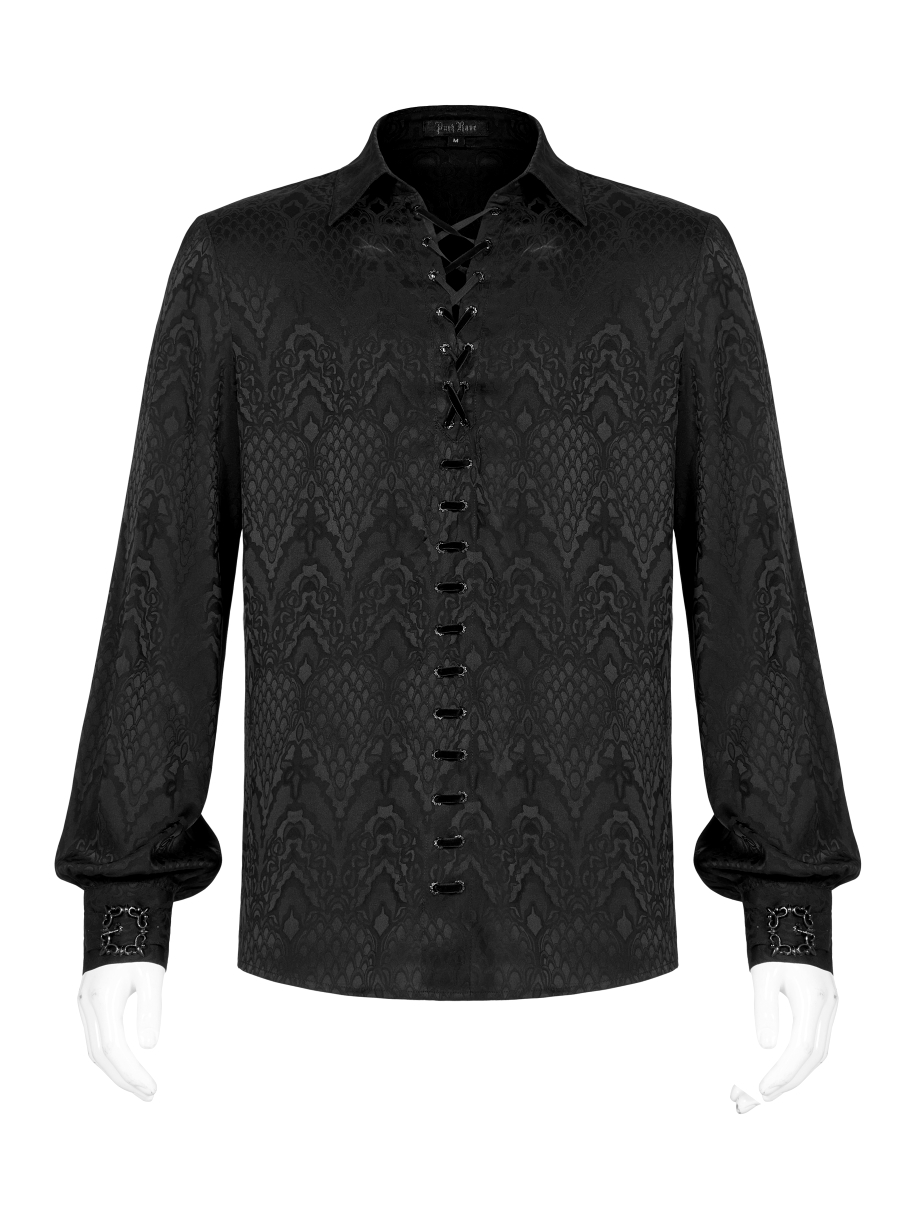 Chemise PUNK RAVE 'ebrimud Black' 5 Chemise PUNK RAVE 'ebrimud Black' – Image 3