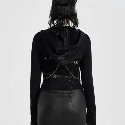 Jupe Look Cuir PUNK RAVE 'feronia' -Vêtements Gothiques 2608039064202503580501912 900