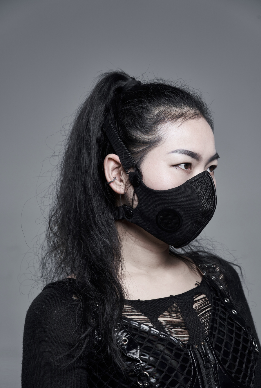 PUNK RAVE Masque Gothique En Tissu 4 PUNK RAVE Masque Gothique En Tissu – Image 2