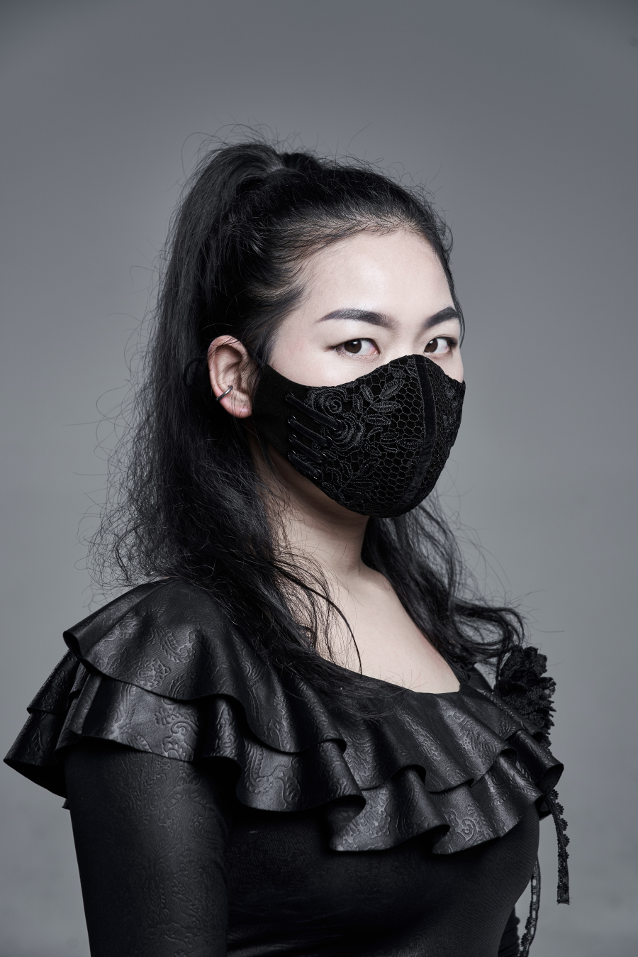 PUNK RAVE Masque Gothique En Velours 3 PUNK RAVE Masque Gothique En Velours