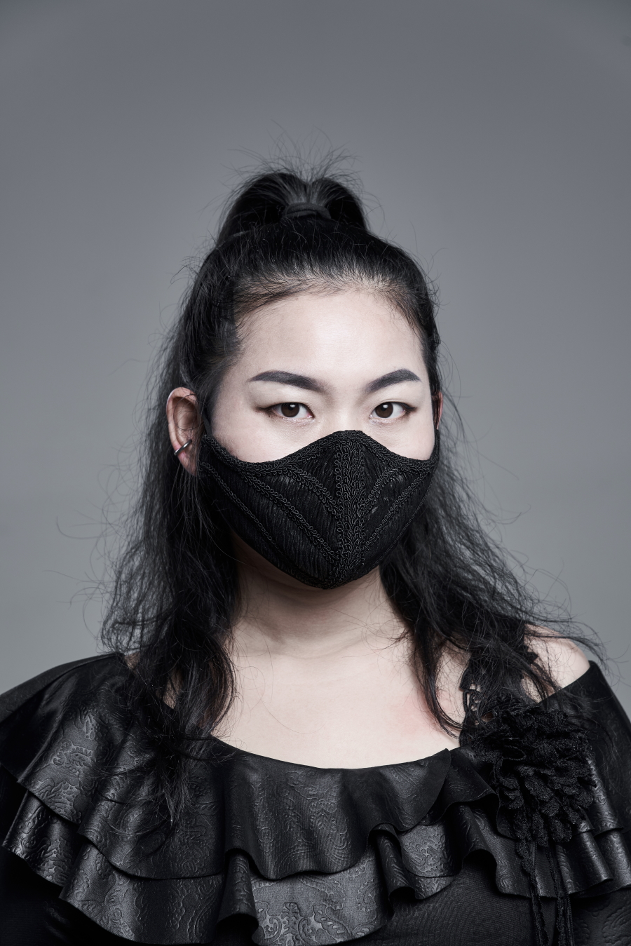 PUNK RAVE Masque Gothique En Tissu 4 PUNK RAVE Masque Gothique En Tissu – Image 2