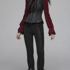 Pantalon Victorien PUNK RAVE 'lotus Noir' 11 Pantalon Victorien PUNK RAVE 'lotus Noir' -Vêtements Gothiques 2608039064202503580502792 900