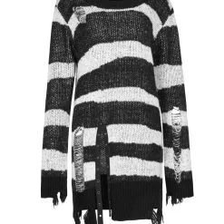 Pull Oversize PUNK RAVE 'white Moon' -Vêtements Gothiques 2608039064202503580502814 900