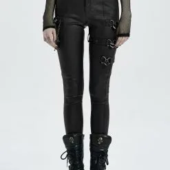 Pantalon Femme PUNK RAVE 'coeur Noir'