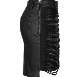 Jupe Look Cuir PUNK RAVE 'feronia' -Vêtements Gothiques 26080390642025035805029991 900