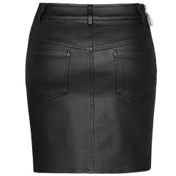 Jupe Look Cuir PUNK RAVE 'feronia' -Vêtements Gothiques 2608039064202503580503000 900