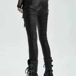 Pantalon Femme PUNK RAVE 'coeur Noir' 11 Pantalon Femme PUNK RAVE 'coeur Noir' -Vêtements Gothiques 2608039064202503580503004 900