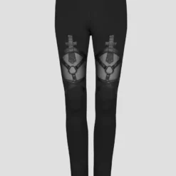 Leggings PUNK RAVE 'gothic Cross' -Vêtements Gothiques 2608039064202503580503077 900