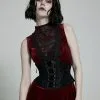 Serre-taille Romantique Noir PUNK RAVE 1 Serre-taille Romantique Noir PUNK RAVE -Vêtements Gothiques 2608039064202503580504224 900