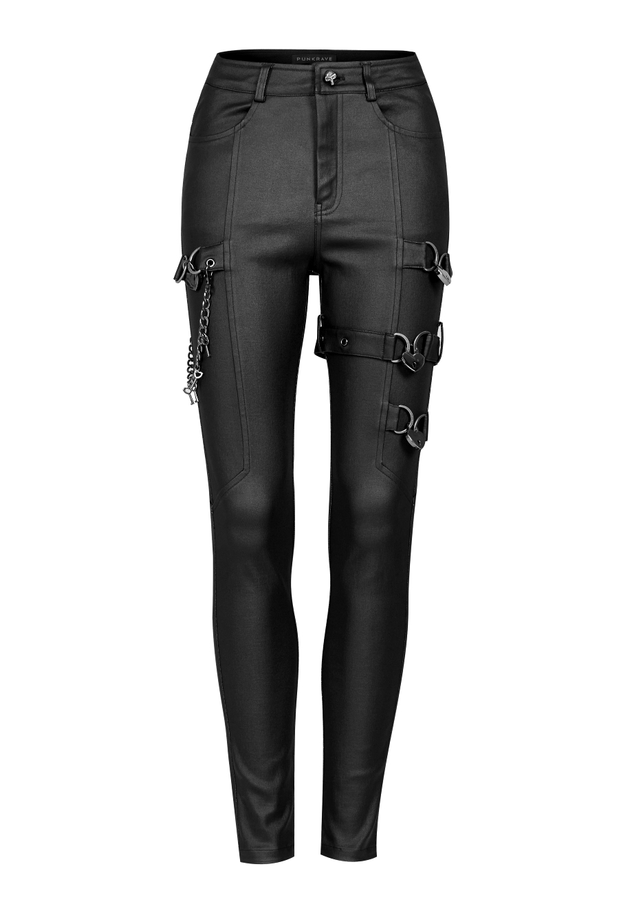 Pantalon Femme PUNK RAVE 'coeur Noir' 8 Pantalon Femme PUNK RAVE 'coeur Noir' – Image 6
