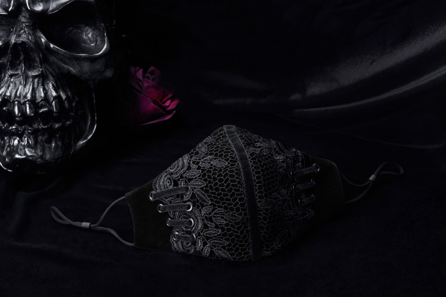 PUNK RAVE Masque Gothique En Velours 6 PUNK RAVE Masque Gothique En Velours – Image 4