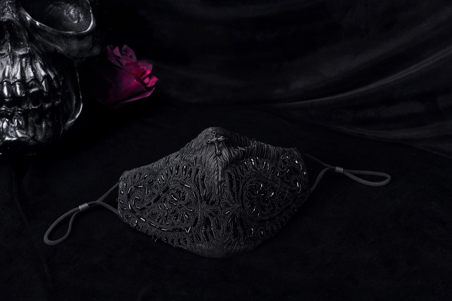 PUNK RAVE Masque Gothique En Tissu 7 PUNK RAVE Masque Gothique En Tissu – Image 5