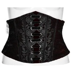 Serre-taille Romantique Bordeaux PUNK RAVE -Vêtements Gothiques 2608039064202503580505721 900
