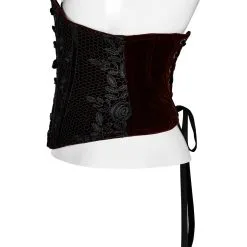 Serre-taille Romantique Bordeaux PUNK RAVE -Vêtements Gothiques 2608039064202503580505725 900