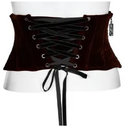 Serre-taille Romantique Bordeaux PUNK RAVE -Vêtements Gothiques 2608039064202503580505730 900