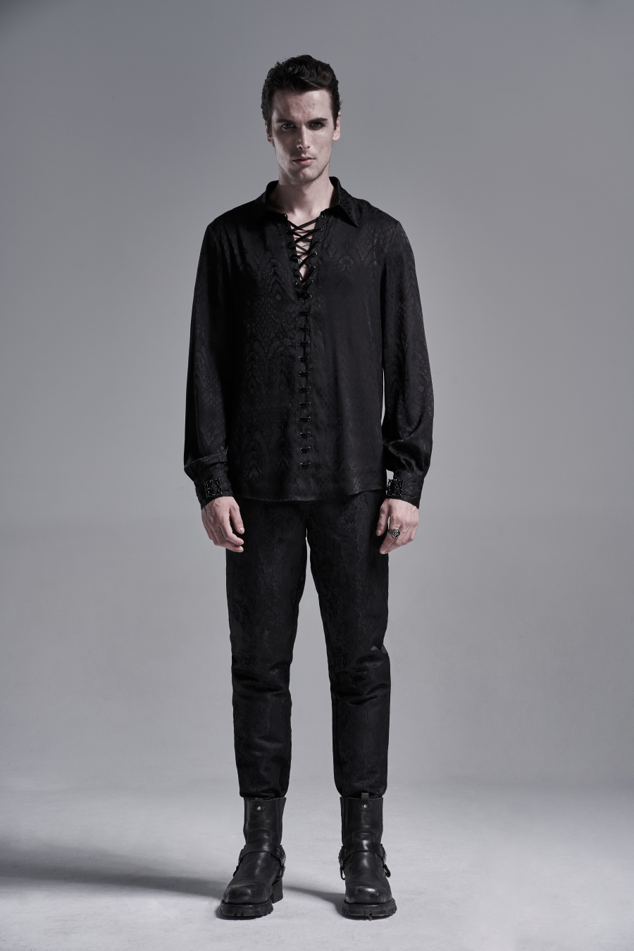 Chemise PUNK RAVE 'ebrimud Black' 7 Chemise PUNK RAVE 'ebrimud Black' – Image 5