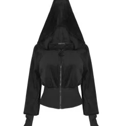 Veste Zippée PUNK RAVE 'lune Noire' -Vêtements Gothiques 2608039064202503580507919 900