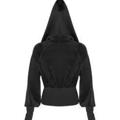 Veste Zippée PUNK RAVE 'lune Noire' -Vêtements Gothiques 2608039064202503580507922 900